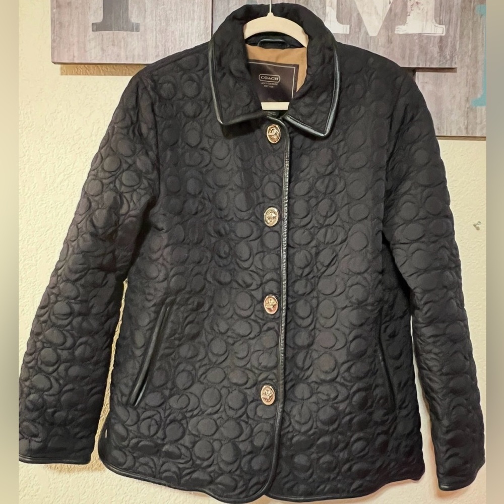 Coach black jacket